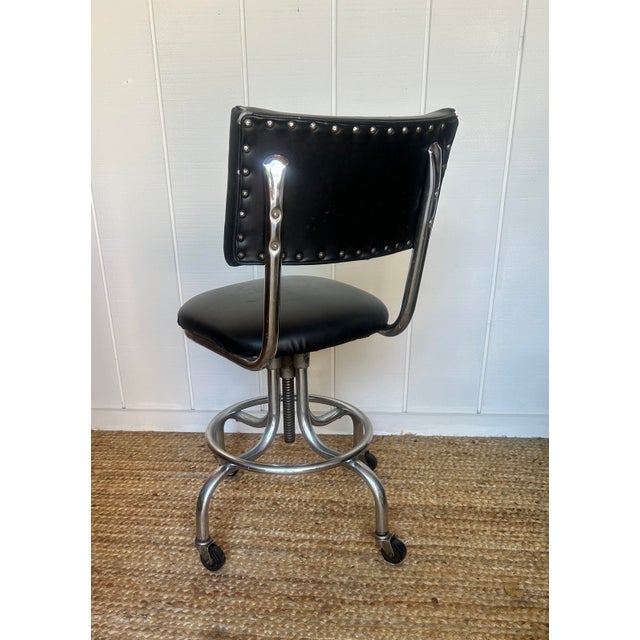 1950s 1950s Mid Century Stanford Medical Metal Chair For Sale - Image 5 of 8