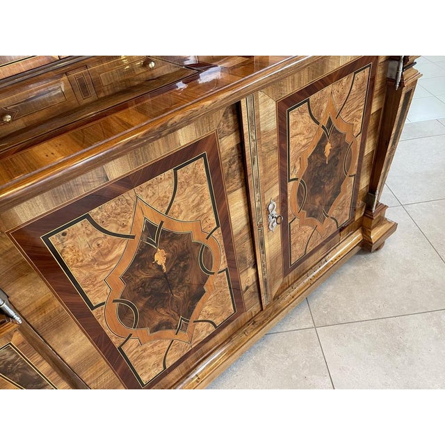 Vintage Baroque Brown Secretary For Sale - Image 17 of 18