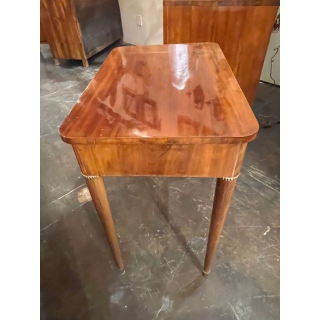 19th C. German Neoclassical Mahogany Side Table For Sale In Dallas - Image 6 of 9