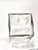 Vintage Cut Crystal Square Decanters With Octagonal Stoppers - a Pair For Sale - Image 9 of 9