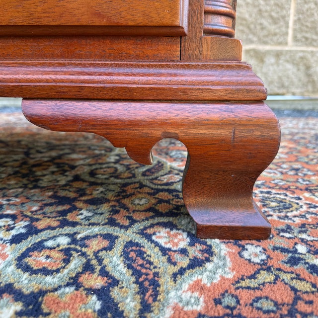 Mid 20th Century Kling Furniture Chippendale Solid Mahogany 6 Drawer Highboy Dresser For Sale In Philadelphia - Image 6 of 18