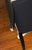 Hollywood Regency Hollywood Regency Style Cream Leather Bench With Black Saber Legs & Nailhead Trim For Sale - Image 4 of 5