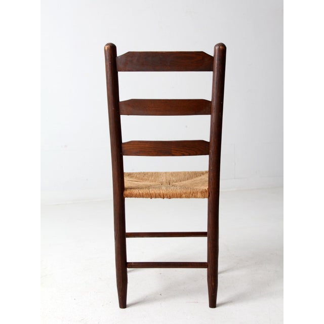 Antique Rush Seat Chair For Sale - Image 9 of 10