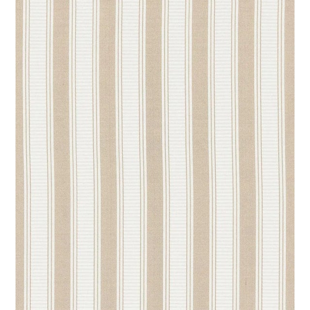 The House of Scalamandré Shirred Stripe Fabric, Fawn For Sale