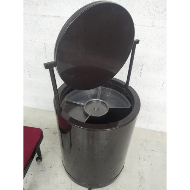 Silvi Red Vanity Table on Wheels with Chair from Studio Kastilia, 1970s, Set of 2 For Sale - Image 12 of 13