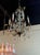 Antique Petite Bronze and Crystal Chandelier For Sale In Dallas - Image 6 of 6