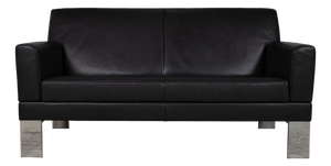 Glove JR-8900 2-Seater Sofa in Black Leather from Jori