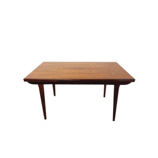 Vintage Scandinavian Dining Table in Rosewood with Extensions, 1960s For Sale