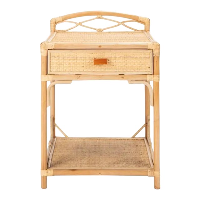 Safavieh Bea 1 Drawer 1 Shelf Nightstand - Natural For Sale