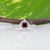 2020s Red Spinel Ring With Earth-Mined Diamond Accents: Solid 14k Gold, Round 5mm, Size 6.75 For Sale - Image 5 of 9