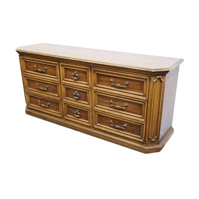 HOOKER FURNITURE Solid Cherry Italian Neoclassical Tuscan Style 68" Triple Dresser 31-860-600 30.75" High 68.25" Wide 19"...