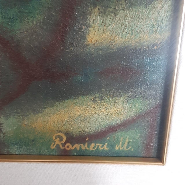 Mario Ranieri, Son of Fire, 20th Century, Oil on Canvas For Sale - Image 9 of 17