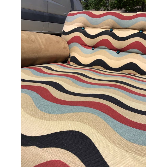 Mid-Century Modern Reupholstered Vintage Sofa, Circa 1950s For Sale - Image 4 of 12