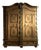 Baroque Wardrobe in Painted Pine, Central Europe, 1794 For Sale