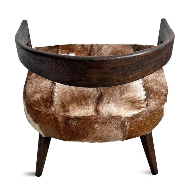 Deco Rustic Horseshoe Arm Chair For Sale - Image 9 of 9
