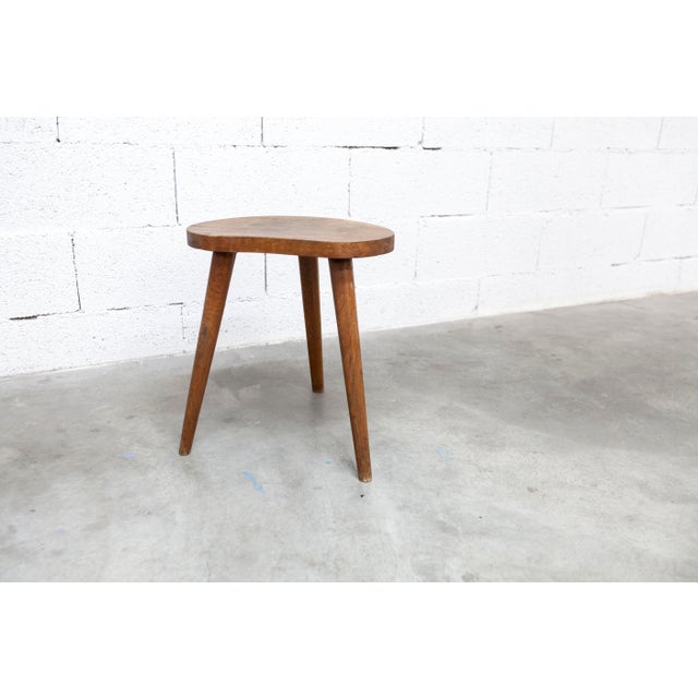 1960s tripod stool. Handmade. Height 43 cm. Very sturdy.