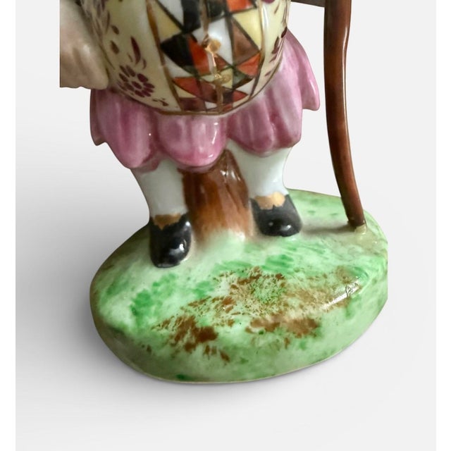 Alabaster Antique Derby Porcelain Mansion House Dwarf Figurine U-22a For Sale - Image 8 of 8