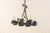 Charcoal Vintage French Iron 8-Light Chandelier For Sale - Image 8 of 12