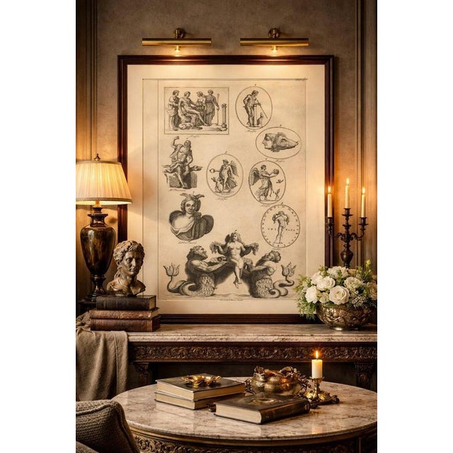 This original early eighteenth-century copper engraving originates from Bernard de Montfaucon’s monumental antiquarian...