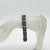 Modern White Round Diamond & Baguette Bracelet in 14k White Gold & Black Rhodium For Sale - Image 3 of 7