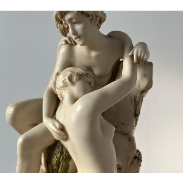 Art Nouveau The Lovers Porcelain Sculpture Group fromRoyal Dux Bohemia, 1910-1920s For Sale - Image 4 of 18