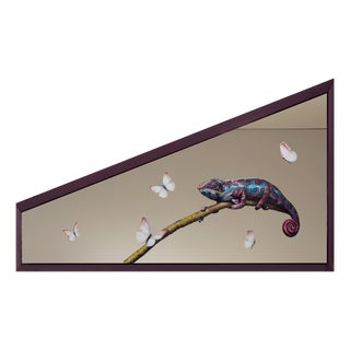 Giuseppe Caiafa, Sussurri Sfumati Figurative Painting, Oil on Mirror, 2024 For Sale