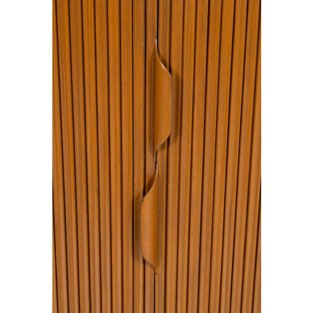 Mid-Century Modern Edward Wormley Mr. and Mrs. Tambour Chests - A Pair For Sale - Image 3 of 13