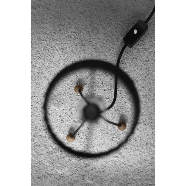 Table Lamp with Black Lampshade, Poland, 1960s For Sale - Image 4 of 11