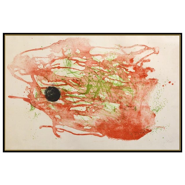 Abstract 1960s Serie I, Red and Green, Joan Miró For Sale - Image 3 of 7