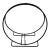Wrought Iron Hoop Style Fire Log Holder For Sale