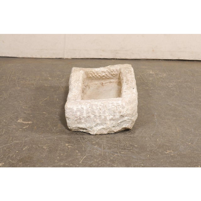 Spanish Antique Spanish Carved-Stone Basin For Sale - Image 3 of 10