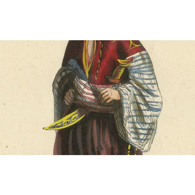Markaert, Bulgarian Man in Traditional Dress, 1845, Hand-Coloured Lithograph on Paper For Sale - Image 4 of 10