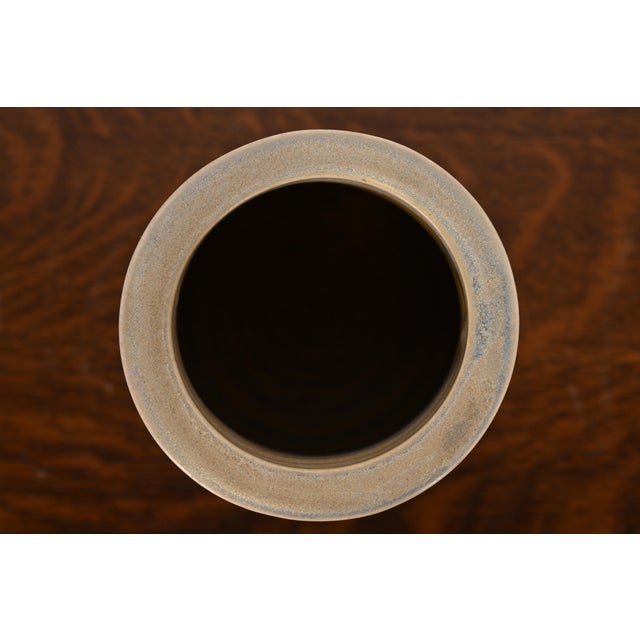 Late 20th Century Roycroft Pottery Arts & Crafts Glazed Ceramic Vase For Sale - Image 5 of 12