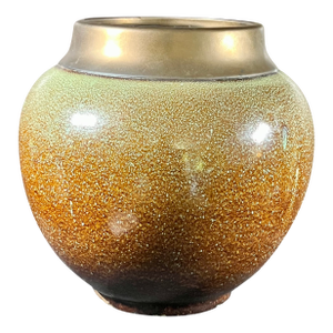 Vintage MCM Ceramic Art Vase With Speckled Glaze