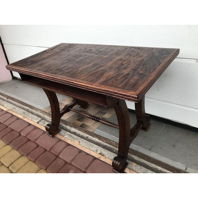 Oak Coffee Table with Small Shelf, 1950s For Sale - Image 16 of 18