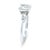 Gia 14ct White Gold Emerald Cut Diamond Ring, Size 5.5 For Sale - Image 6 of 9