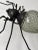 1950s Midcentury Italian Brutalist Spider Detailed Rare Green Glass Body Sconce For Sale - Image 5 of 11