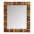 Walnut Brutalist Wall Mirror For Sale
