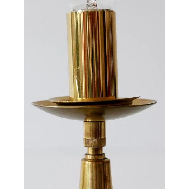 Mid-Century Modern Brass Table Lamp from Sölken Leuchten, Germany, 1960s For Sale - Image 9 of 12
