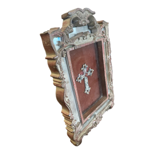 Mirrored Shadowbox With Ornate Cross