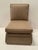 Mid-Century Modern Billy Baldwin Style Linen Upholstered Slipper Chair For Sale - Image 3 of 8