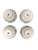 Set of 4 Bat Trang Vietnamese Ceramic Multipurpose Bowls With Hand Painted Blue & White Lotus Motif For Sale In New York - Image 6 of 8