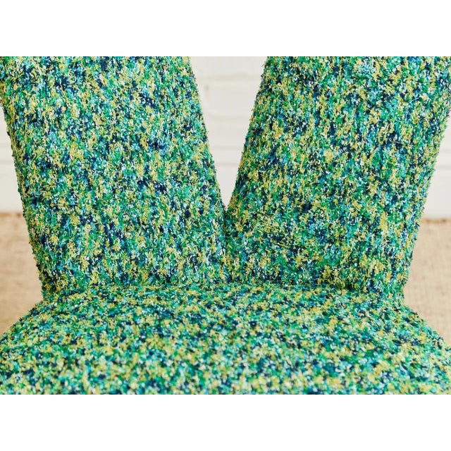 Styled After Rare Paul Frankl Original 1950’s Chairs in New Upholstery For Sale In Los Angeles - Image 6 of 12