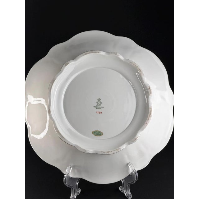 Pink Lustre and Gold Rococo Plates, 1930s, Set of 3 For Sale - Image 10 of 12