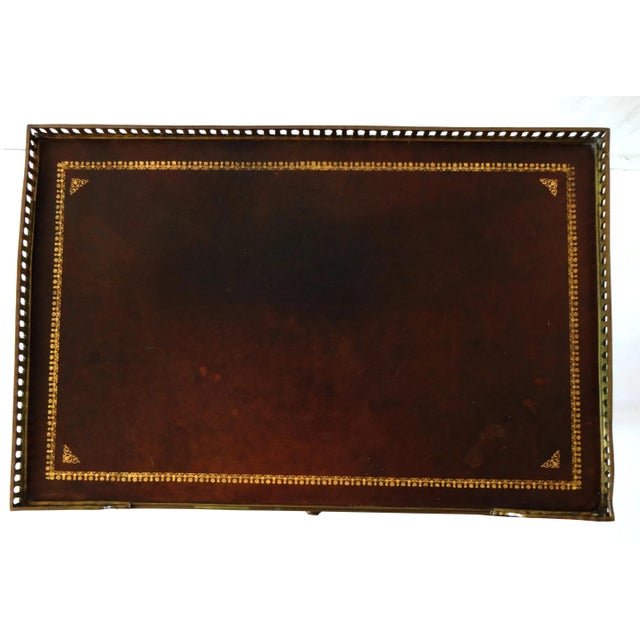 20th Century French Marquetry and Leather Faux-Book Front Tables - a Pair For Sale - Image 10 of 13