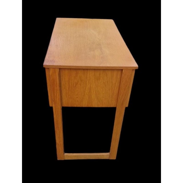 Oak Desk with Sled Legs from Oto, 1960s For Sale - Image 4 of 5