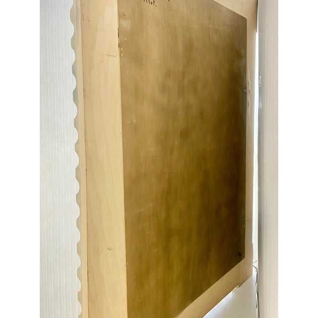 1980s Monumental Postmodern Wood Framed Wall Mirror For Sale In Miami - Image 6 of 13