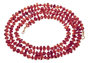 Versatile Handcrafted Baltic Amber Necklace With 14k Gold Clasp