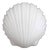 Large Shell Wall Lamp in Opal Glass from Glashütte Limburg, 1970s For Sale