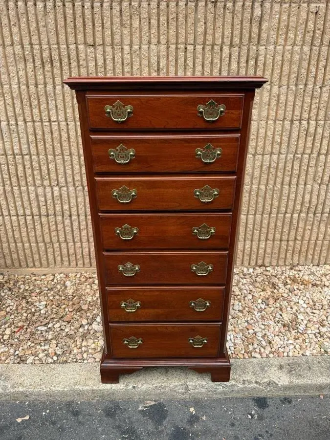 Knob Creek for Ethan Allen Chippendale Style Solid Cherry Lingerie